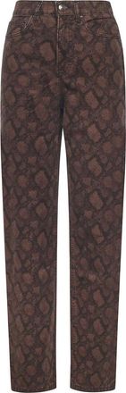 Rotate Straight-Leg Jeans With All-Over Print