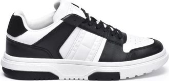 Tommy Jeans Schoenen, Heren, Wit, 45 EU, Leer, Leren Cupsole