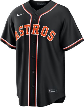 Nike Jose Altuve Houston Astros Nike Mens MLB Replica Fashion Jersey in Black | RP260HMBHU9-4XJ