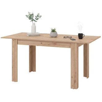 Dmora Tavolo Allungabile Marudo, 8 Posti, Allungabile, 120x80x76h cm Marrone Rovere Nodi