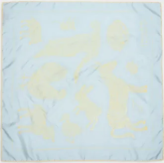 Jacquemus Men & apos;s Animal Motif Silk Scarf