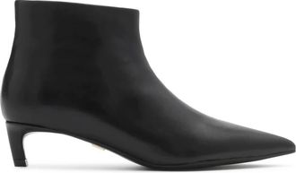 Kazar Lage enkellaarsjes - Dames - Laarzen met Hak - Zwart - 38 EU - Leer - Schoenen