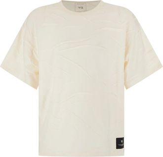 Yohji Yamamoto Camiseta de manga corta plisada - Tops - Hombre - Blanco - XL