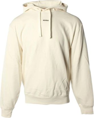 HUGO BOSS Dapo Hoodie - Heren - Hoodies - Beige - S - Katoen - Hoodies & sweatvesten