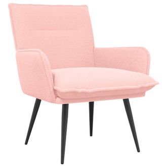 vidaXL Sill&oacute;n Rosa Boucl&eacute; Vidaxl
