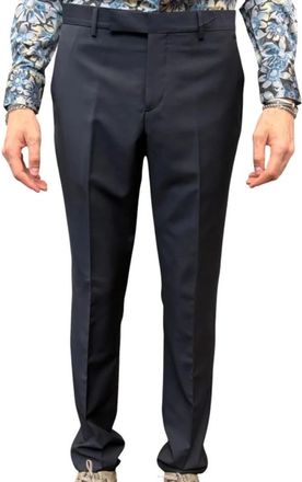 Paul Smith Soho Slim Broeken - Heren - Slim Fit Broeken - Blauw - W34 - Wol - Broeken