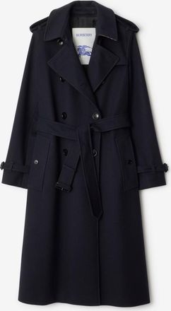 Burberry Long Cashmere Kensington Trench Coat
