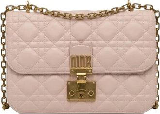 Dior Pre-owned Cross Body Bags, female, Pink, Size: ONE SIZE Pre-owned Vintage Leather Crossbody Bag