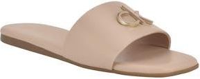 Calvin Klein Yancie 2 Slide Sandal in Natural at Nordstrom Rack, Size 8.5