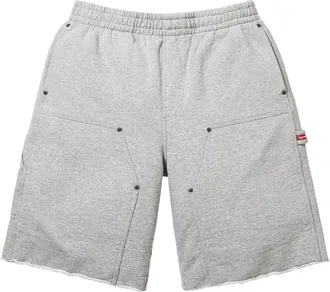 SUPREME SS26 Double Knee Painter Sweatshort Heather Grey SUP-SS26-204-GRY