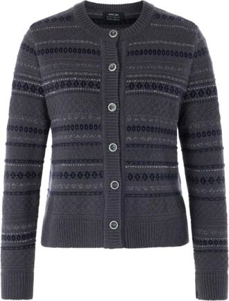 Marc Cain Lurex Cardigan Rethink Together - Dames - Truien - Grijs - Maat: S Wol