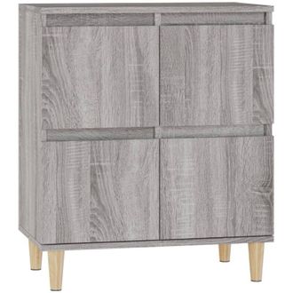 vidaXL Sideboard Grey Sonoma 60x35x70 cm Engineered Wood Vidaxl