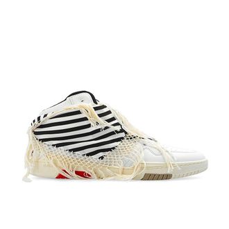 Saint Laurent White Calfskin High Top Womens Sneakers