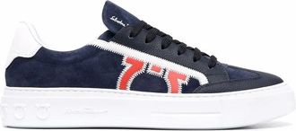 Ferragamo Mens Blue Sneakers, US Size 6