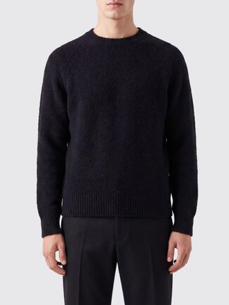 Dries Van Noten Long-Sleeved Crewneck Jumper in Wool and Alpaca Blend