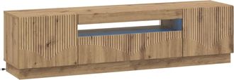 vidaXL Mueble De Tv Led Roble Artisan Madera De Ingenier&iacute;a Vidaxl
