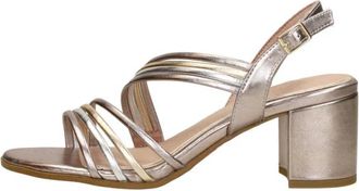 Marco Tozzi Sandalen met Hoge Hak - Dames - Sandalen met hakken - Geel - 37 EU - Schoenen