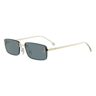 Fendi First Crystal Zonnebril - unisex - Accessoires - Geel - Maat: 54 MM