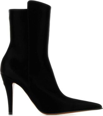 Alexander McQueen Black Pointed Toe Boots