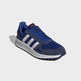 adidas Sneaker ADIDAS SPORTSWEAR RUN 84, Herren, Gr. 48, royal blau, ftwr wei&szlig;, dunkelblau, Leder, Synthetik, Textil, Schuhe Sneaker, inspiriert vom Design d