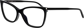 Saint Laurent Stijlvolle Optische Bril SL 834 - Dames - Brillen - Zwart - 56 MM - Accessoires
