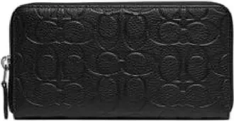 Coach Accordion Zip Around Leather Wallet