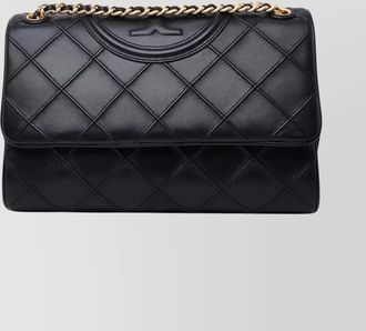 Tory Burch fleming lamb leather shoulder bag