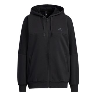 adidas (WMNS) adidas Word Fleece Hoodie Asia Sizing Black HM2814