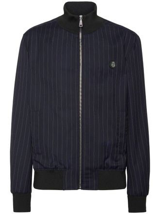 Billionaire Boys Club Wollen bomberjack met krijtstreep - Blauw