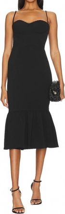 Katie May Soraya Midi Dress In Black