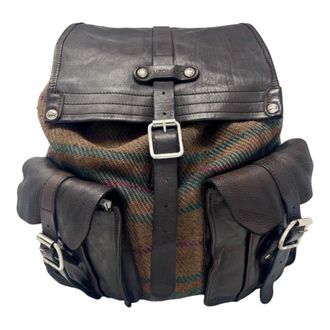 Campomaggi Backpacks, unisex, Brown, Size: ONE SIZE Tartan Rucksack