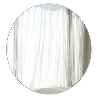 Dmora Espejo Gonnesa, Forma Redonda, Tipo De Pared, Estructura Transparente, 90x90h Cm Dorado