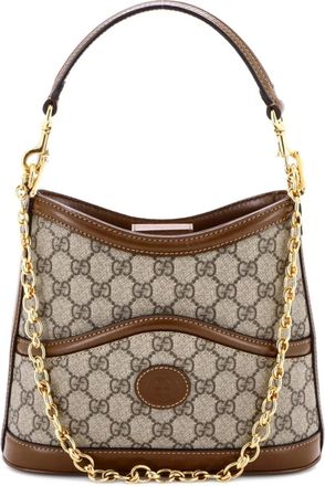 Gucci Retro Interlocking G GG Coated Canvas hobo bag - Bruin