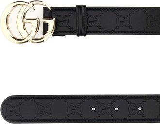 Gucci Womens Belt Black Calf Skin