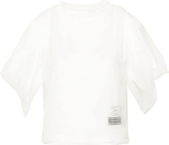 Undercover layered-design T-shirt - women - Cotton/Polyester - 3 - White