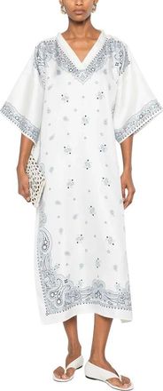 Ferragamo Kleedjes, Dames, Veelkleurig, ONE Size, Zijden Kaftan
