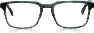 Eyebobs Seymour 52mm Rectangular Reading Glasses in Thyme /Basil at Nordstrom, Size +0.00