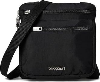 Baggallini Securtex Anti-Theft Crossbody Cross Body Womens Handbags Black, Nylon