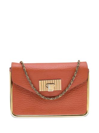 Chlo&eacute; Leren crossbodytas - Bruin