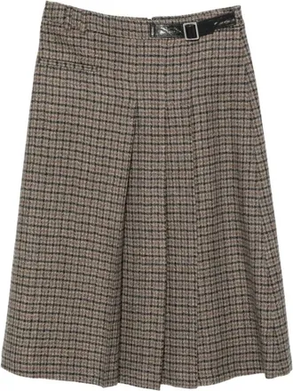 Seventy Rokken, Dames, Bruin, S, Midi Skirts