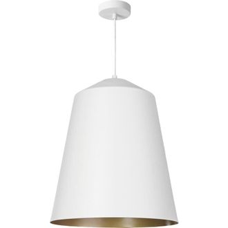 Paco Home L&aacute;mpara Colgante Sal&oacute;n Suspensi&oacute;n Mesa Comer Cocina Pantalla Industrial L&aacute;mpara Colgante - Blanco, Lat&oacute;n (&oslash;36.5 Cm) - Paco Home