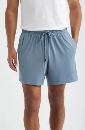Daniel Buchler Modal Blend Pajama Shorts in Air Force Blue Stripe at Nordstrom, Size Xx-Large