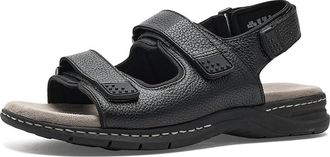 Dr. Scholls Gavin Mens Sandals Black : 12 W, Leather