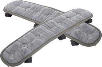 OEM Almohadillas Para Reposabrazos, Cojines Para Reposabrazos De Sillas, Aptas Para Sillas De Oficina Y Sillas Gaming, Gris, 45 X 10 Cm, Velcro