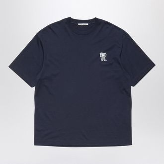 Acne Studios Logo T Shirt Navy Blue