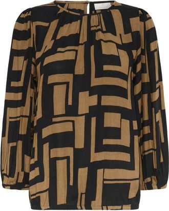 Kaffe Mujer, Blusas y Camisas, Marrón, Talla: 3XL