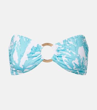 Alexandra Miro Carlotta printed bandeau bikini top