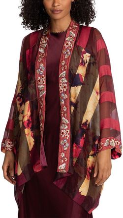 Johnny Was Ferly Silk-Blend Jacket