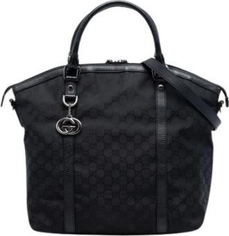 Gucci Pre-owned Handbags, female, Black, Size: ONE SIZE Pre-owned Dome Satchel