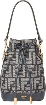 Fendi (WMNS) Fendi FW25 Mon Tresor FF Jacquard Mini-Bag Blue 8BS109AUT4F1UJ5